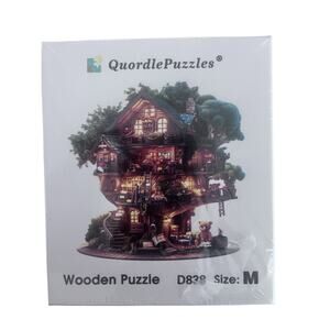 Quordle Puzzle Tree House Wooden Size Medium D838 New Unopened